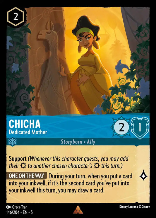 Chicha - Dedicated Mother - 146/204 - Rare - Shimmering Skies - Disney Lorcana