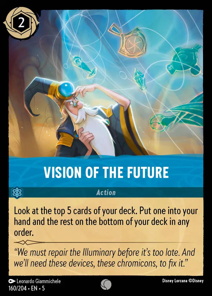 Vision of the Future - 160/204 - Common - Shimmering Skies - Disney Lorcana