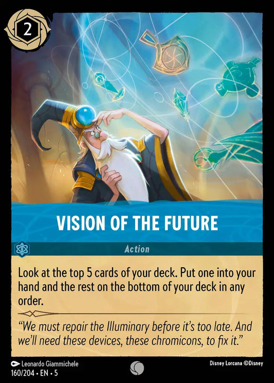 Vision of the Future - 160/204 - Common - Shimmering Skies - Disney Lorcana