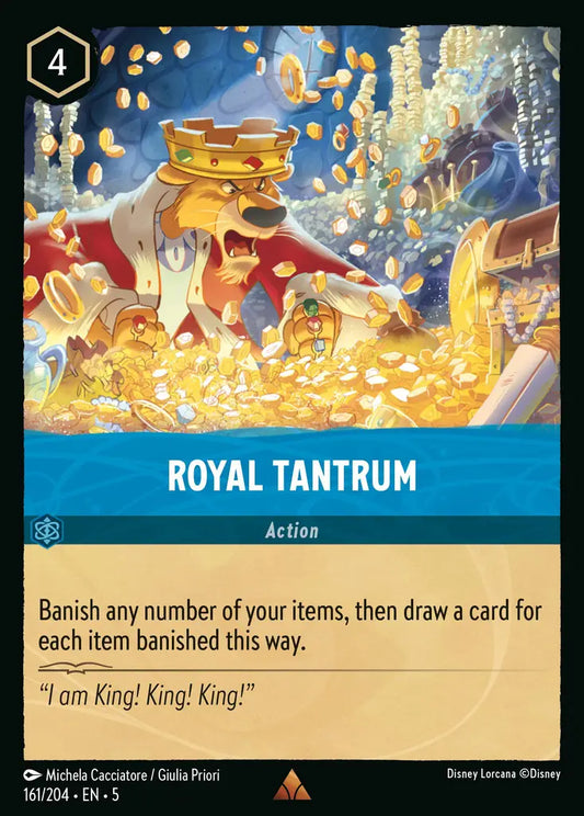 Royal Tantrum - 161/204 - Rare - Shimmering Skies - Disney Lorcana