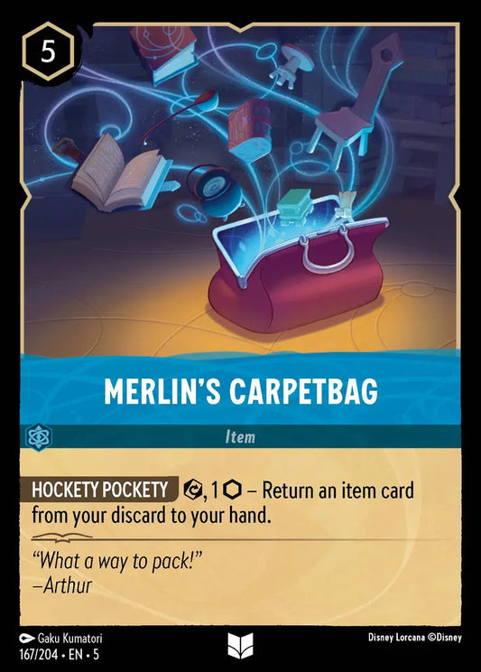 Merlin's Carpetbag - 167/204 - Uncommon - Shimmering Skies - Disney Lorcana