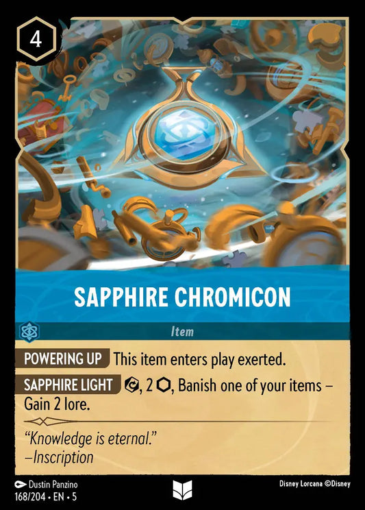 Sapphire Chromicon - 168/204 - Uncommon - Shimmering Skies - Disney Lorcana
