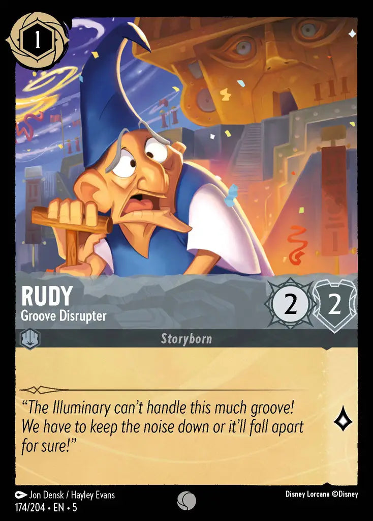 Rudy - Groove Disruptor - 174/204 - Common - Shimmering Skies - Disney Lorcana