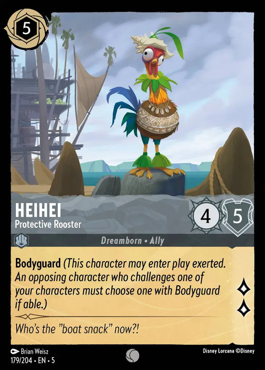 HeiHei - Protective Rooster - 179/204 - Common - Shimmering Skies - Disney Lorcana