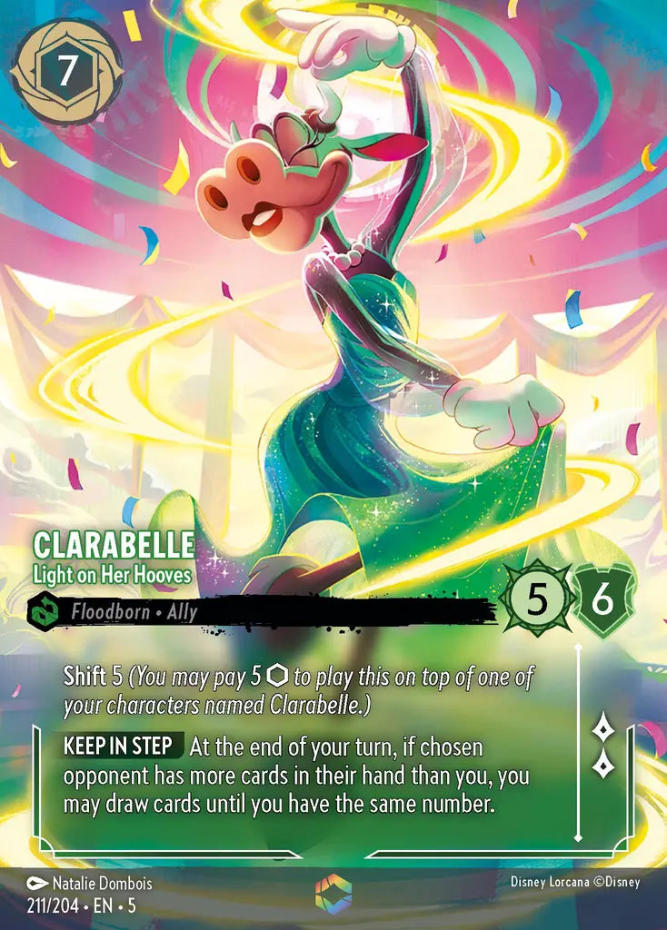 Clarabelle - Light on Her Hooves - 211/204 - Enchanted - Shimmering Skies - Disney Lorcana