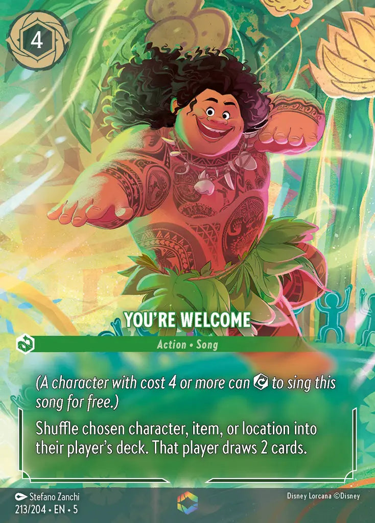 You're Welcome - 213/204 - Enchanted - Shimmering Skies - Disney Lorcana