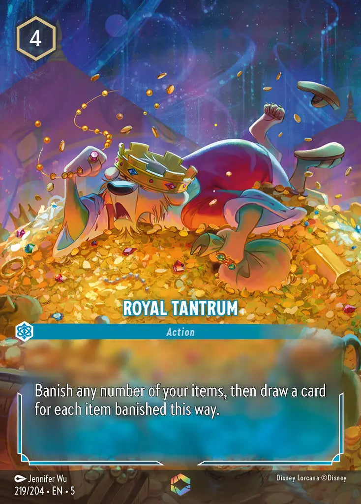 Royal Tantrum - 219/204 - Enchanted - Shimmering Skies - Disney Lorcana