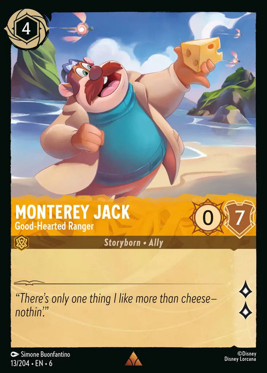 Monterey Jack - Good-Hearted Ranger - 13/204 - Rare - Azurite Sea - Disney Lorcana
