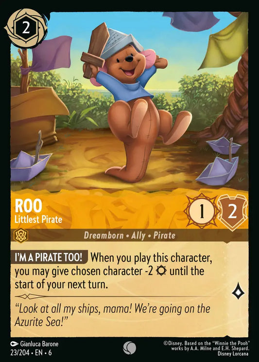 Roo - Littlest Pirate - 23/204 - Common - Azurite Sea - Disney Lorcana