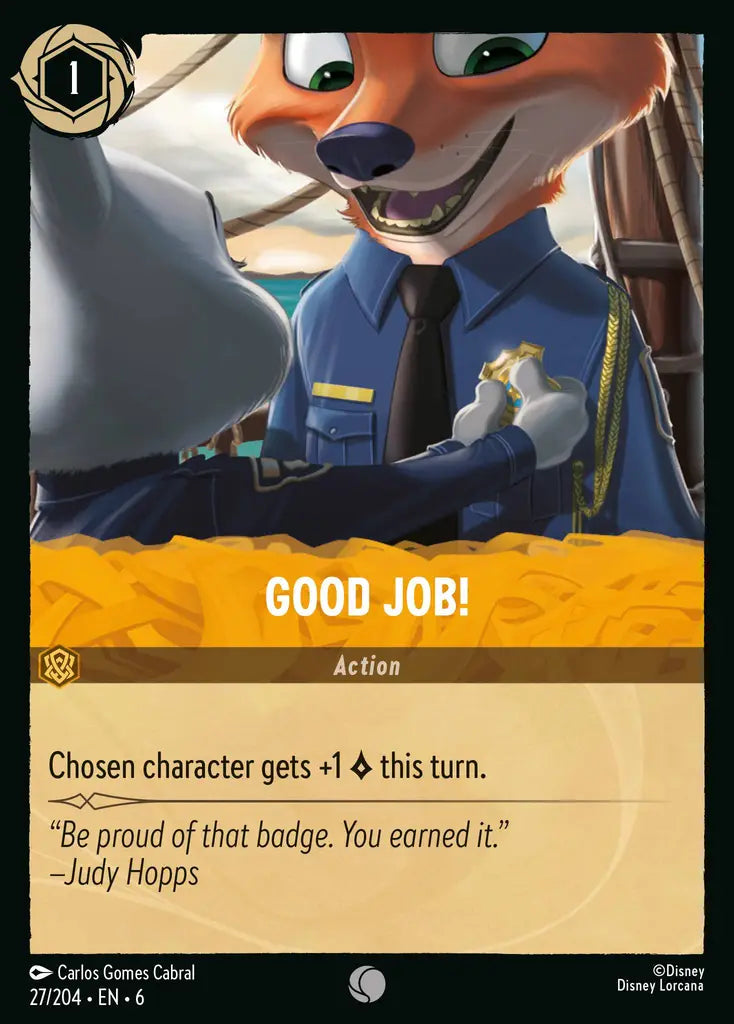 Good Job! - 27/204 - Common - Azurite Sea - Disney Lorcana