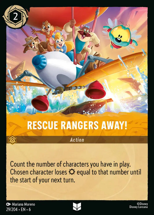 Rescue Rangers Away! - 29/204 - Uncommon - Azurite Sea - Disney Lorcana