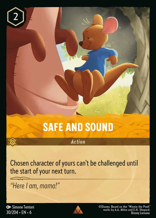 Safe and Sound - 30/204 - Rare - Azurite Sea - Disney Lorcana