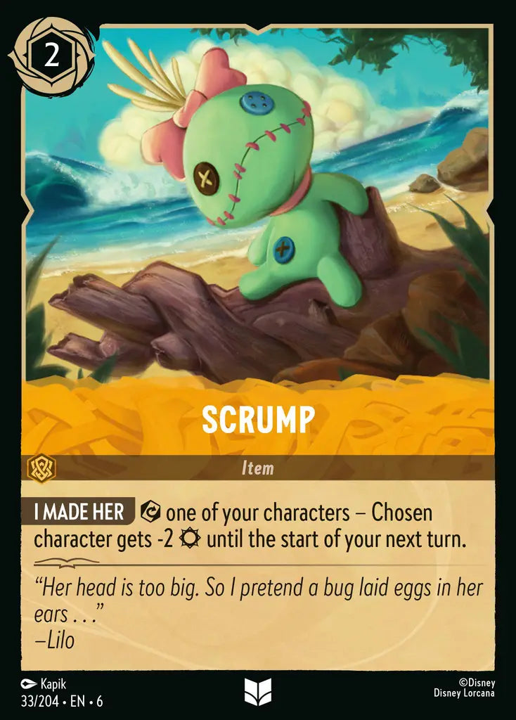 Scrump - 33/204 - Uncommon - Azurite Sea - Disney Lorcana