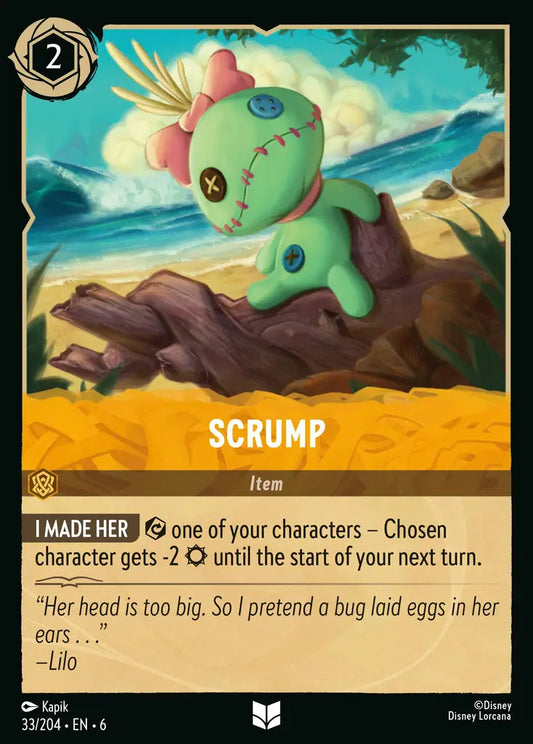 Scrump - 33/204 - Uncommon - Azurite Sea - Disney Lorcana