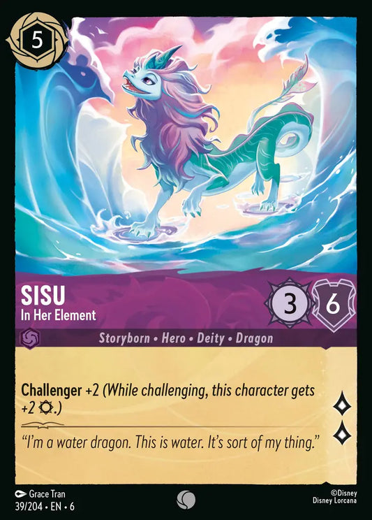 Sisu - In Her Element - 39/204 - Common - Azurite Sea - Disney Lorcana