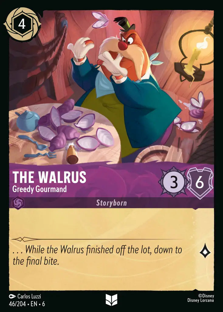 The Walrus - Greedy Gourmand - 46/204 - Uncommon - Azurite Sea - Disney Lorcana