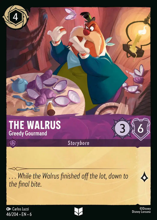 The Walrus - Greedy Gourmand - 46/204 - Uncommon - Azurite Sea - Disney Lorcana