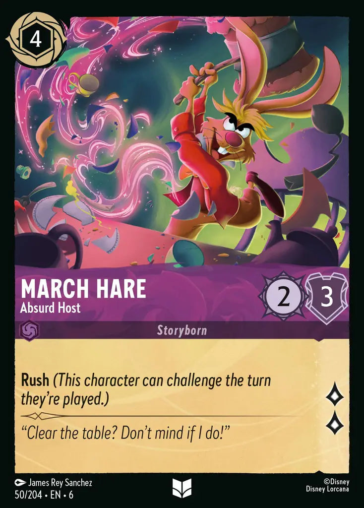 March Hare - Absurd Host - 50/204 - Uncommon - Azurite Sea - Disney Lorcana