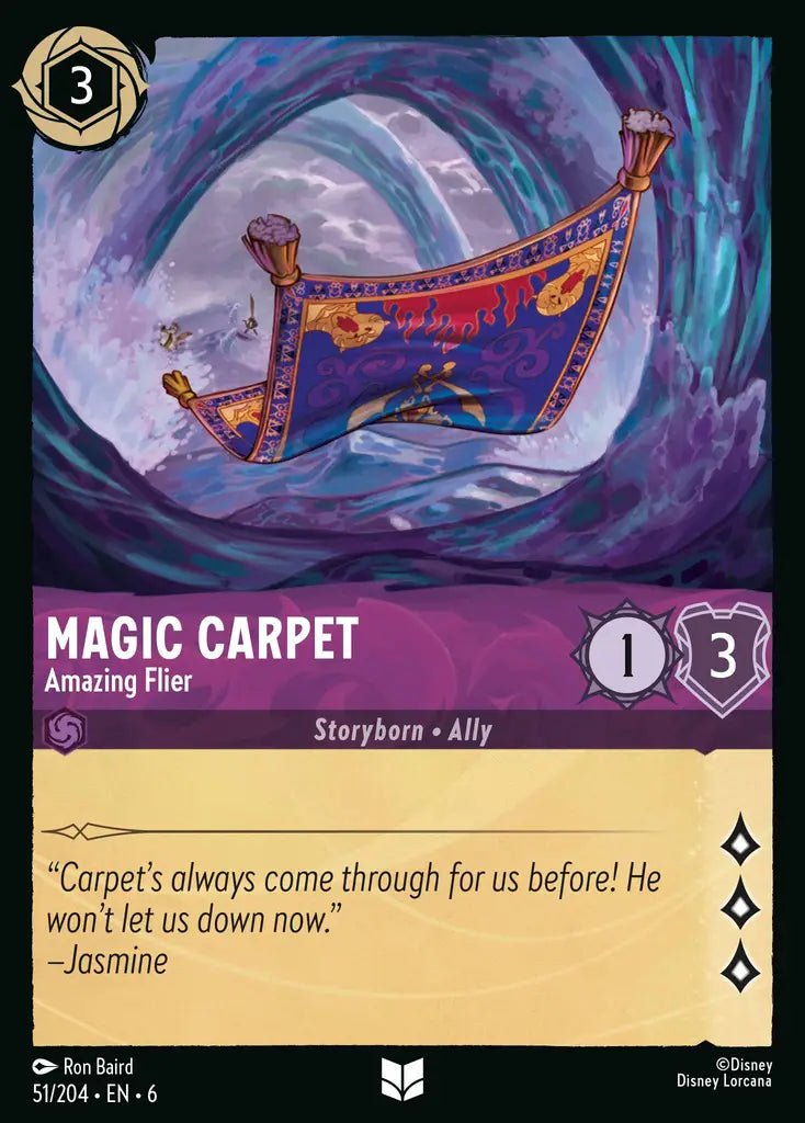 Magic Carpet - Amazing Flier - 51/204 - Uncommon - Azurite Sea - Disney Lorcana