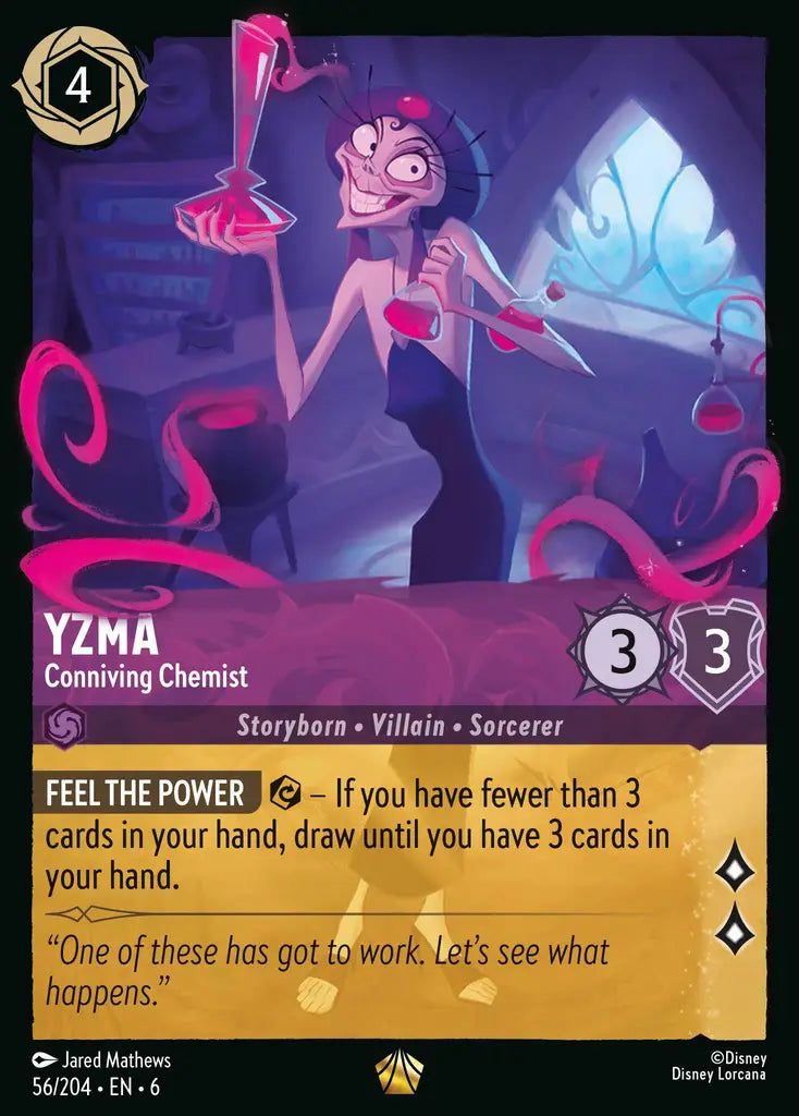 Yzma - Conniving Chemist - 56/204 - Legendary - Azurite Sea - Disney Lorcana