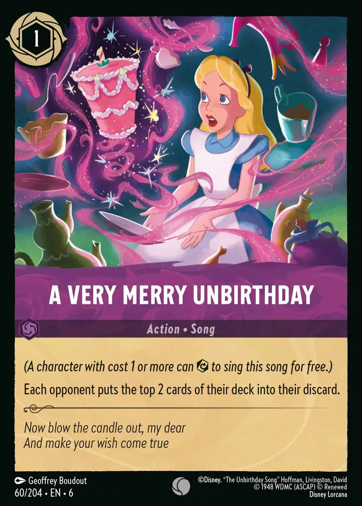 A Very Merry Unbirthday - 60/204 - Common - Azurite Sea - Disney Lorcana