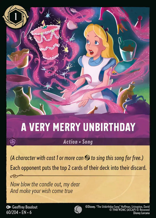 A Very Merry Unbirthday - 60/204 - Common - Azurite Sea - Disney Lorcana