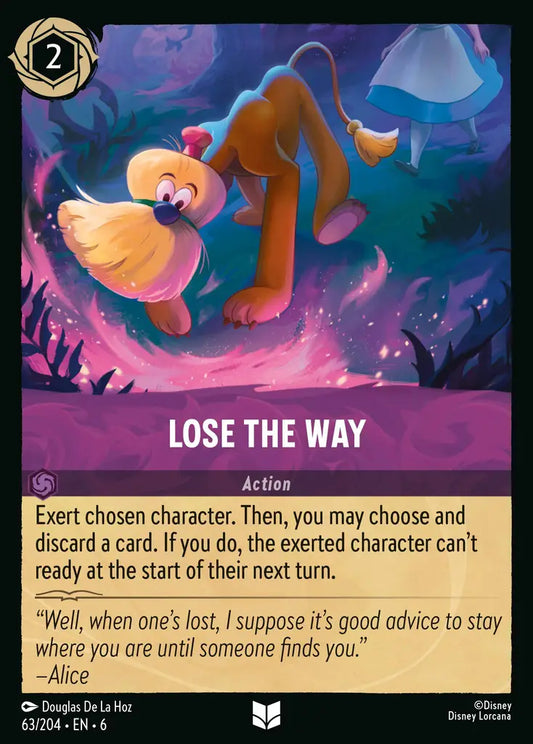 Lose the Way - 63/204 - Uncommon - Azurite Sea - Disney Lorcana