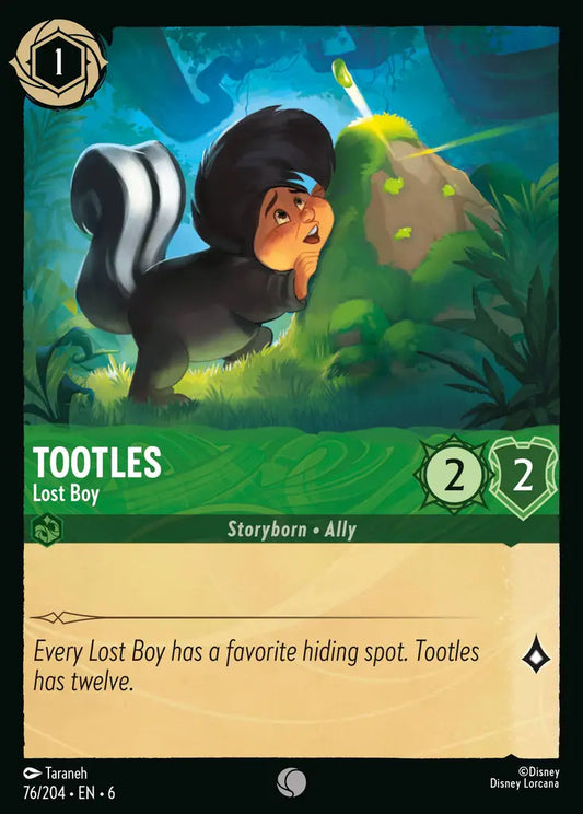 Tootles - Lost Boy - 76/204 - Common - Azurite Sea - Disney Lorcana