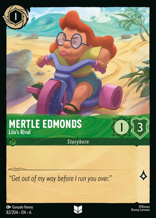 Mertle Edmonds - Lilo's Rival - 82/204 - Uncommon - Azurite Sea - Disney Lorcana
