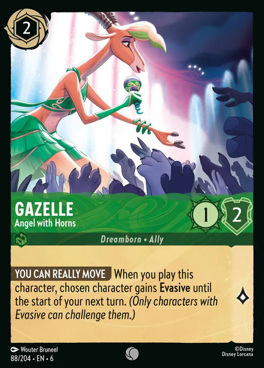 Gazelle - Angel with Horns - 88/204 - Common - Azurite Sea - Disney Lorcana