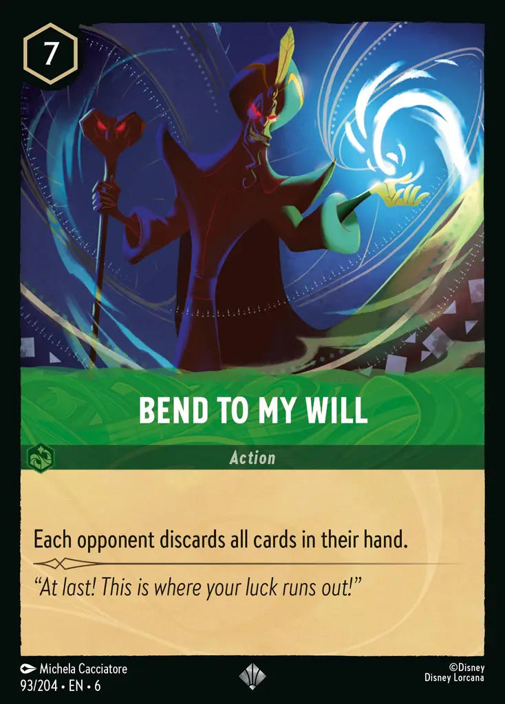 Bend to My Will - 93/204 - Super Rare - Azurite Sea - Disney Lorcana
