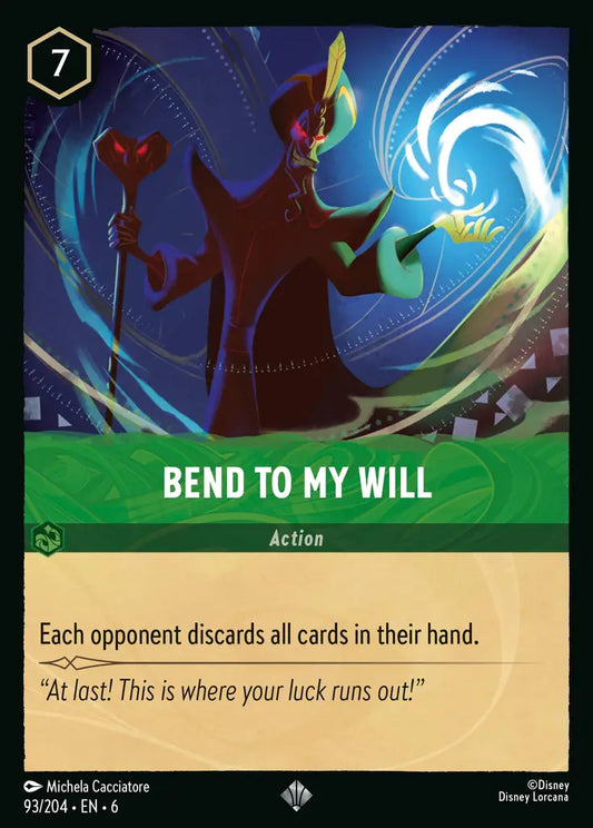 Bend to My Will - 93/204 - Super Rare - Azurite Sea - Disney Lorcana