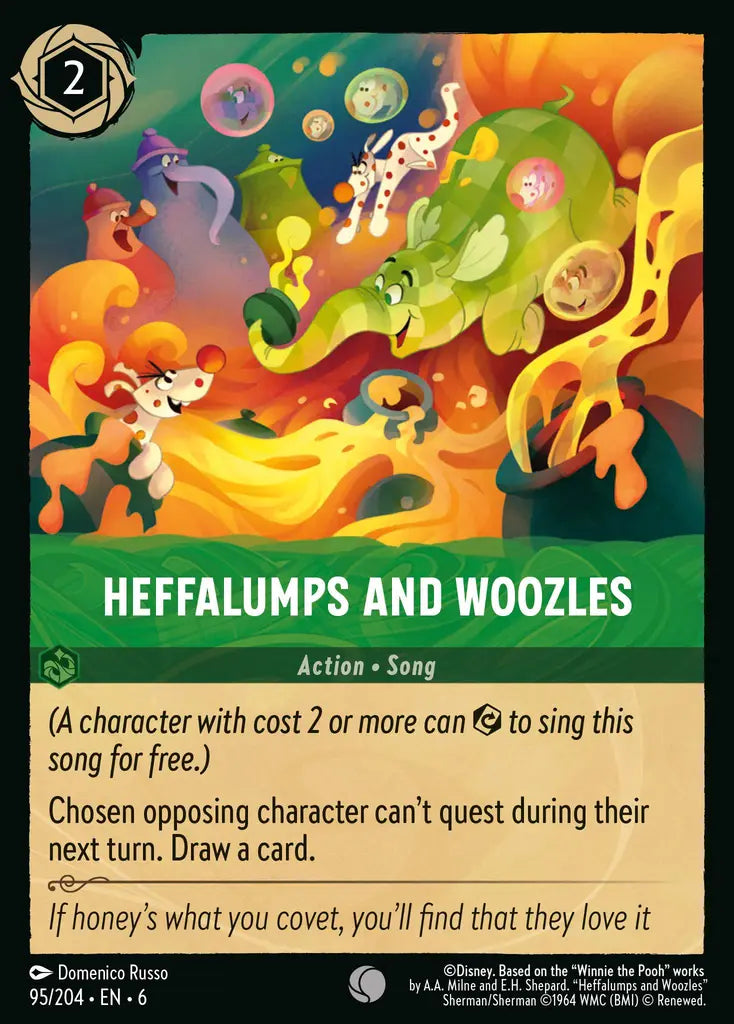 Heffalumps and Woozles - 95/204 - Common - Azurite Sea - Disney Lorcana