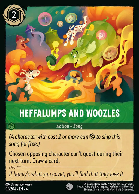 Heffalumps and Woozles - 95/204 - Common - Azurite Sea - Disney Lorcana