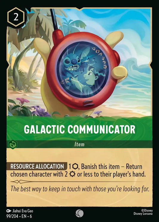 Galactic Communicator - 99/204 - Common - Azurite Sea - Disney Lorcana