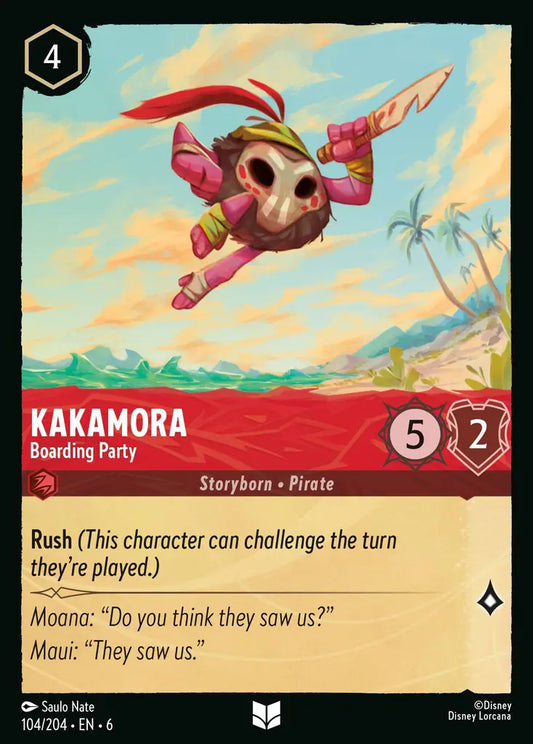 Kakamora - Boarding Party - 104/204 - Uncommon - Azurite Sea - Disney Lorcana