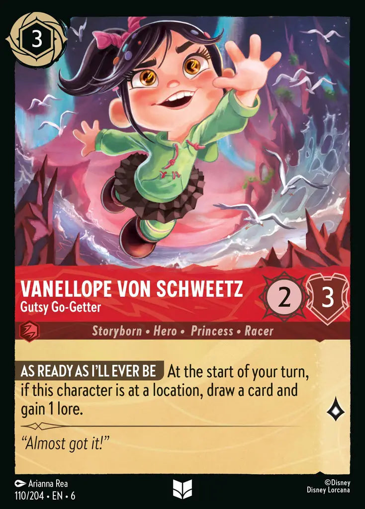 Vanellope Von Schweetz - Gutsy Go-Getter - 110/204 - Uncommon - Azurite Sea - Disney Lorcana
