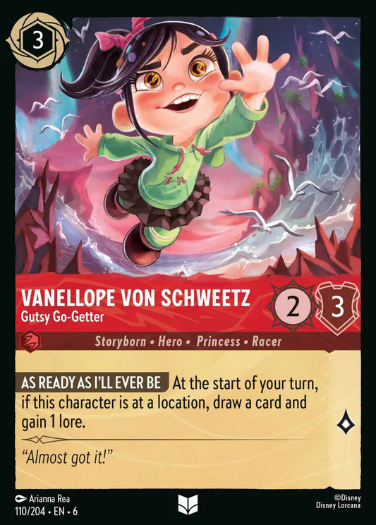 Vanellope Von Schweetz - Gutsy Go-Getter - 110/204 - Uncommon - Azurite Sea - Disney Lorcana