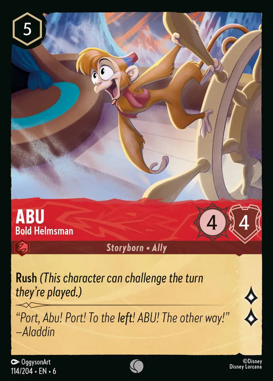 Abu - Bold Henchman - 114/204 - Common - Azurite Sea - Disney Lorcana