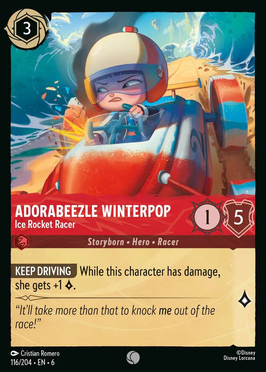 Adorabeezle Winterpop - Ice Rocker Racer - 116/204 - Common - Azurite Sea - Disney Lorcana