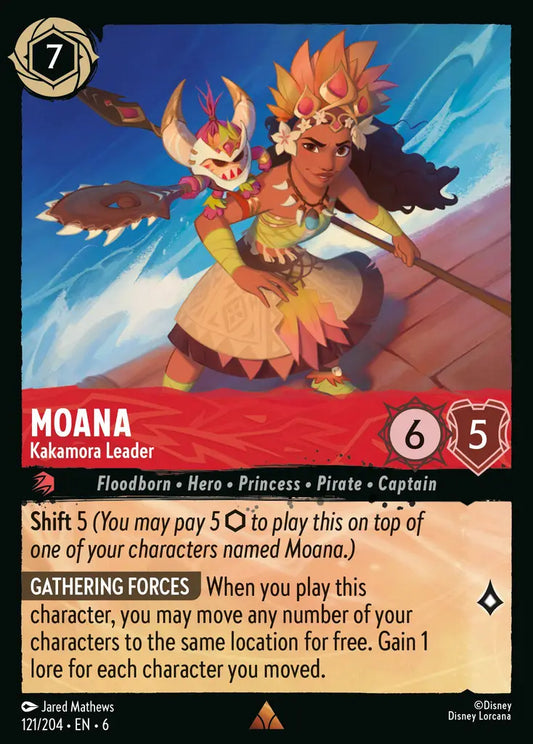 Moana - Kakamora Leader - 121/204 - Rare - Azurite Sea - Disney Lorcana