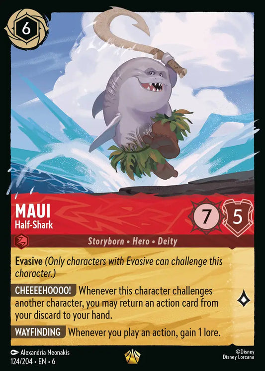 Maui - Half-Shark - 124/204 - Legendary - Azurite Sea - Disney Lorcana