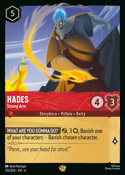 Hades - Strong Arm - 125/204 - Legendary - Azurite Sea - Disney Lorcana