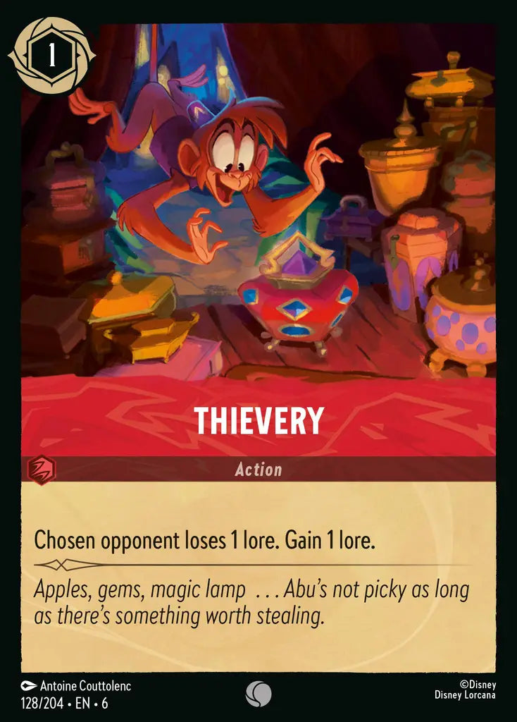 Thievery - 128/204 - Common - Azurite Sea - Disney Lorcana