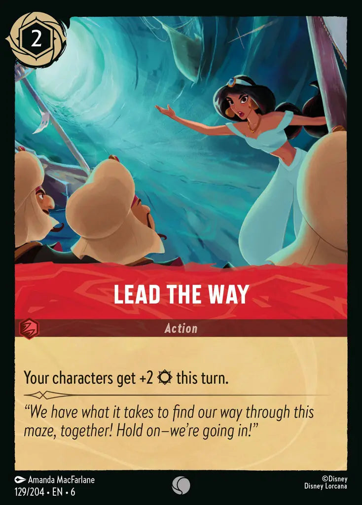 Lead the Way - 129/204 - Common - Azurite Sea - Disney Lorcana