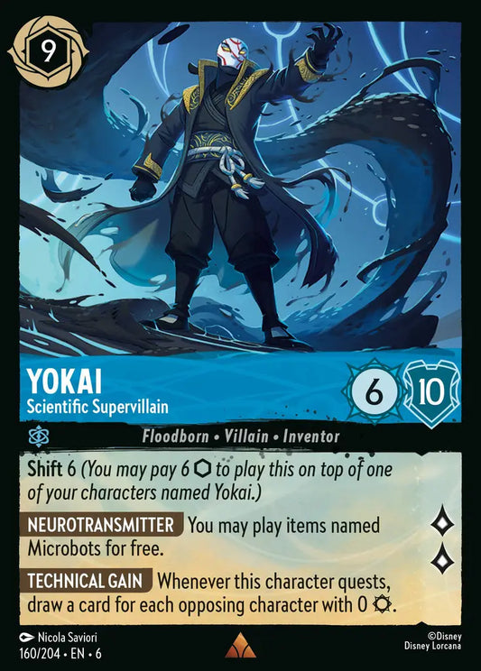Yokai - Scientific Supervillain - 160/204 - Rare - Azurite Sea - Disney Lorcana