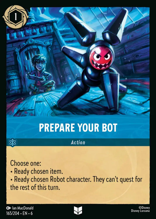 Prepare Your Bot - 165/204 - Uncommon - Azurite Sea - Disney Lorcana