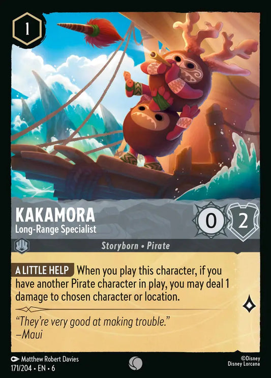 Kakamora - Long-Range Specialist - 171/204 - Common - Azurite Sea - Disney Lorcana