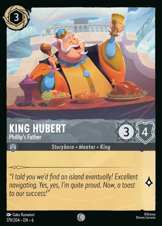 King Hubert - Phillip's Father - 179/204 - Common - Azurite Sea - Disney Lorcana