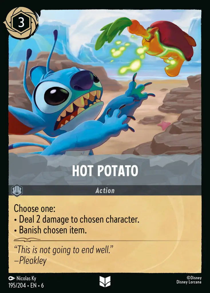 Hot Potato - 195/204 - Uncommon - Azurite Sea - Disney Lorcana